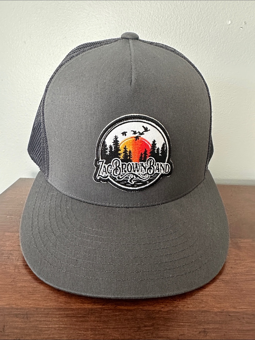 Zac Brown Band Embroidered Trucker Hat - Charcoal